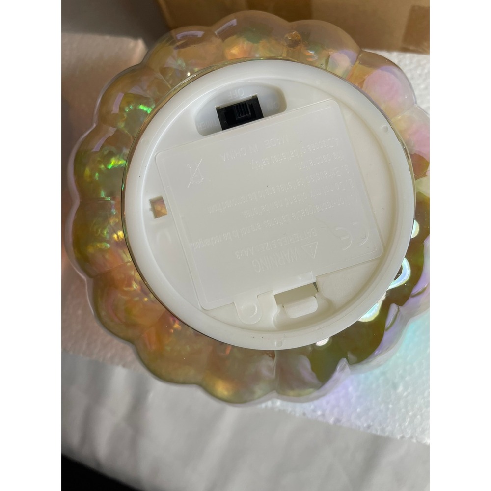 hvfun Colorful Mercury Glass Pumpkin with Built-in LED Light and Timer NEW - Picture 4 of 5